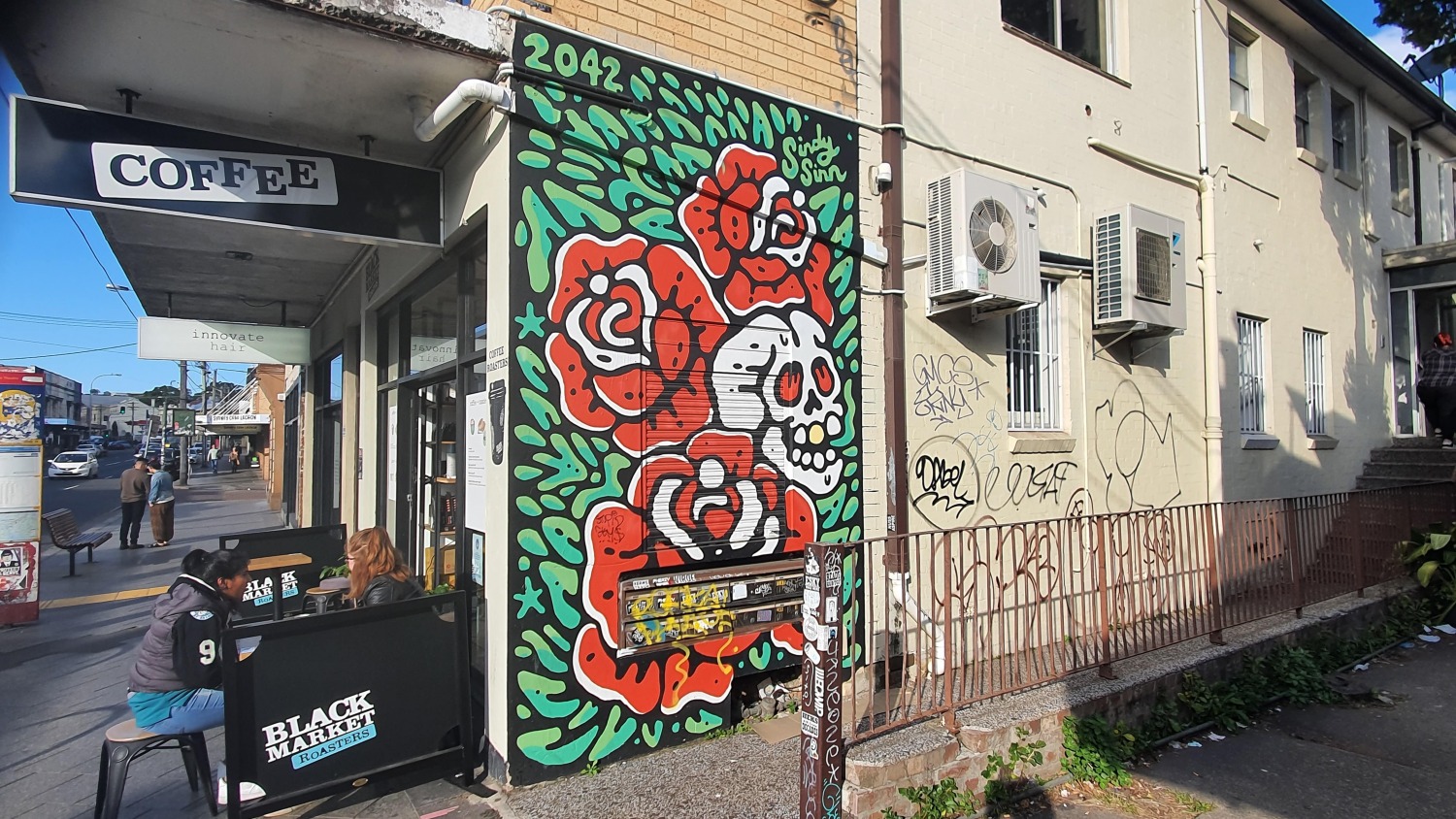 Enmore Road (South) Newtown Street Art Sydney Art Out Live