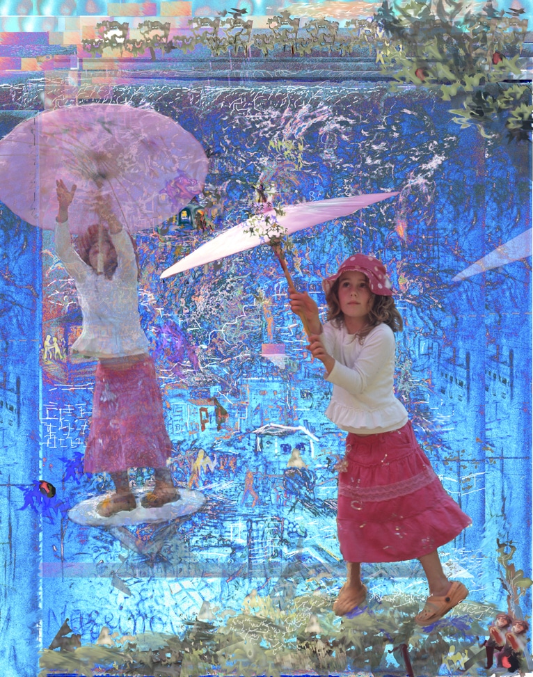 Nussinov Gallery Redfern Galleries Sydney Art Out Live umbrella girl Micha Nussinov Nussinov Gallery Redfern Galleries Sydney Art Out Live umbrella girl Micha Nussinov