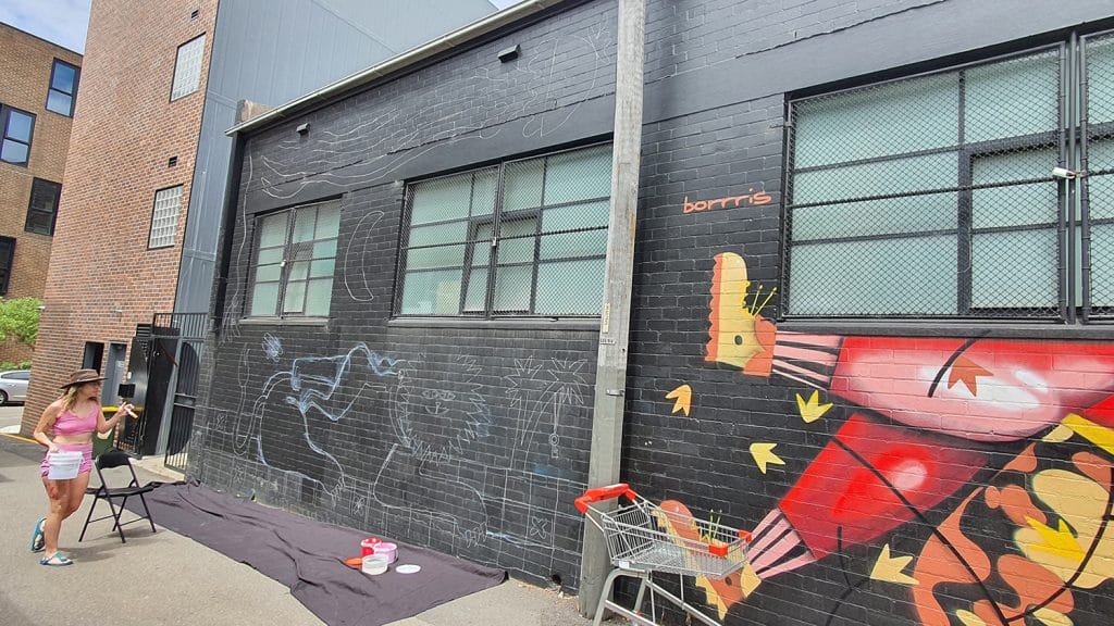 Hudson Street Redfern Street Art Sydney Art Out Live Aley Wild Mural 1