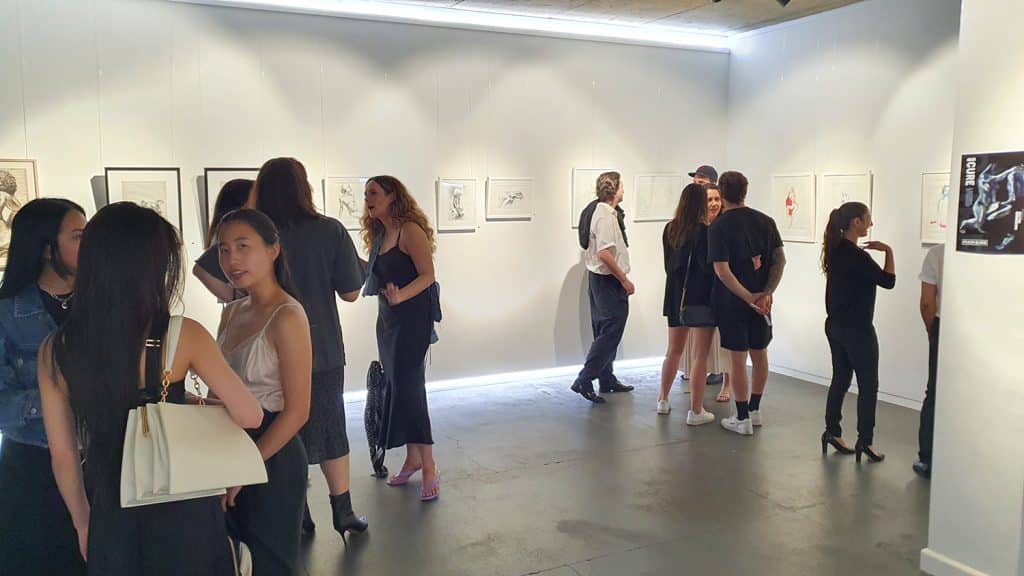 Peach Black Chippendale Gallery Life Drawing Club Exhibition November 2020 Sydney Art Out Live (10)