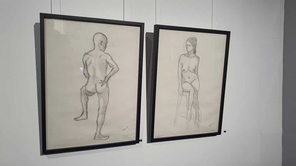 Peach Black Chippendale Gallery Life Drawing Club Exhibition November 2020 Sydney Art Out Live (11)