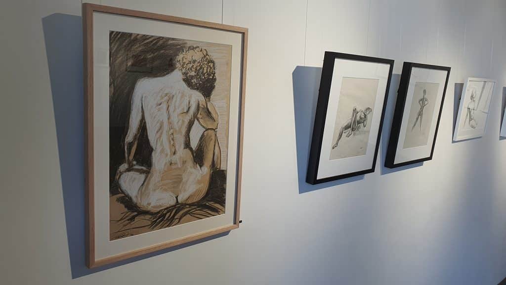 Peach Black Chippendale Gallery Life Drawing Club Exhibition November 2020 Sydney Art Out Live (12)