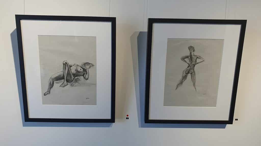 Peach Black Chippendale Gallery Life Drawing Club Exhibition November 2020 Sydney Art Out Live (13)