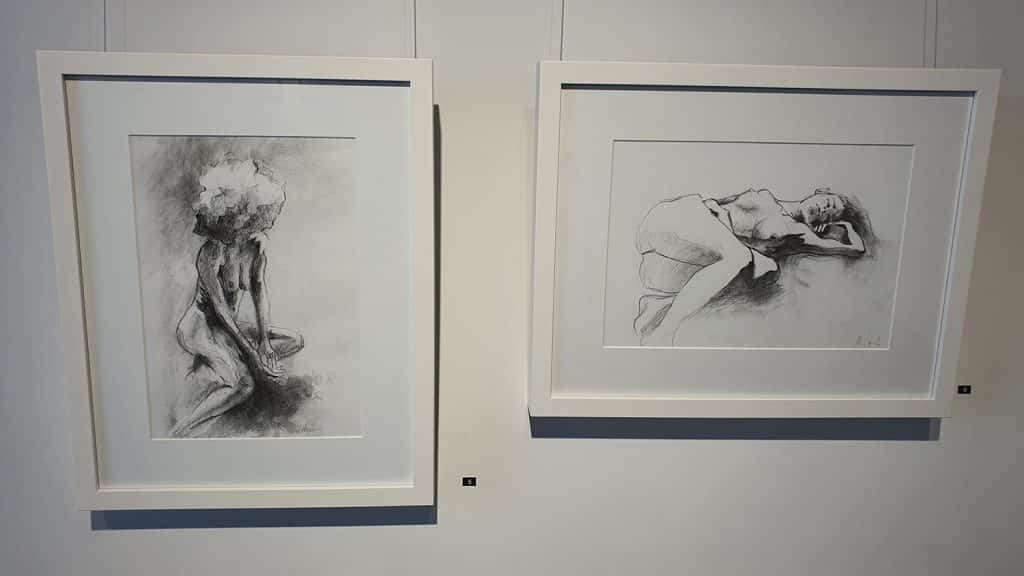 Peach Black Chippendale Gallery Life Drawing Club Exhibition November 2020 Sydney Art Out Live (15)