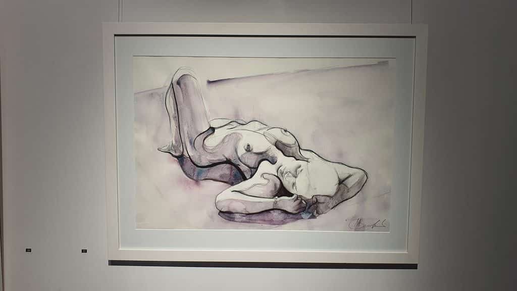 Peach Black Chippendale Gallery Life Drawing Club Exhibition November 2020 Sydney Art Out Live (21)