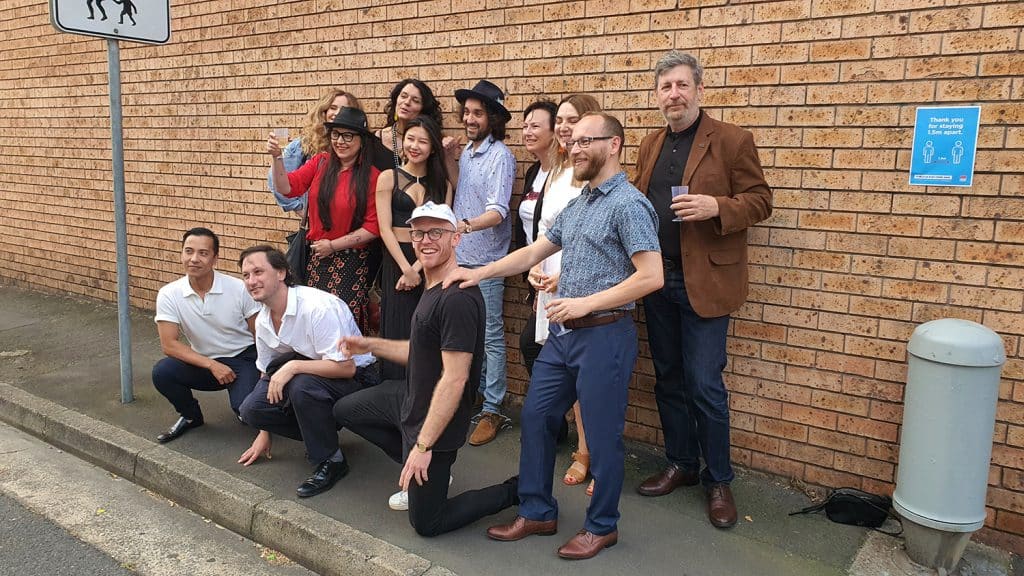 Peach Black Chippendale Gallery Life Drawing Club Exhibition November 2020 Sydney Art Out Live (8)