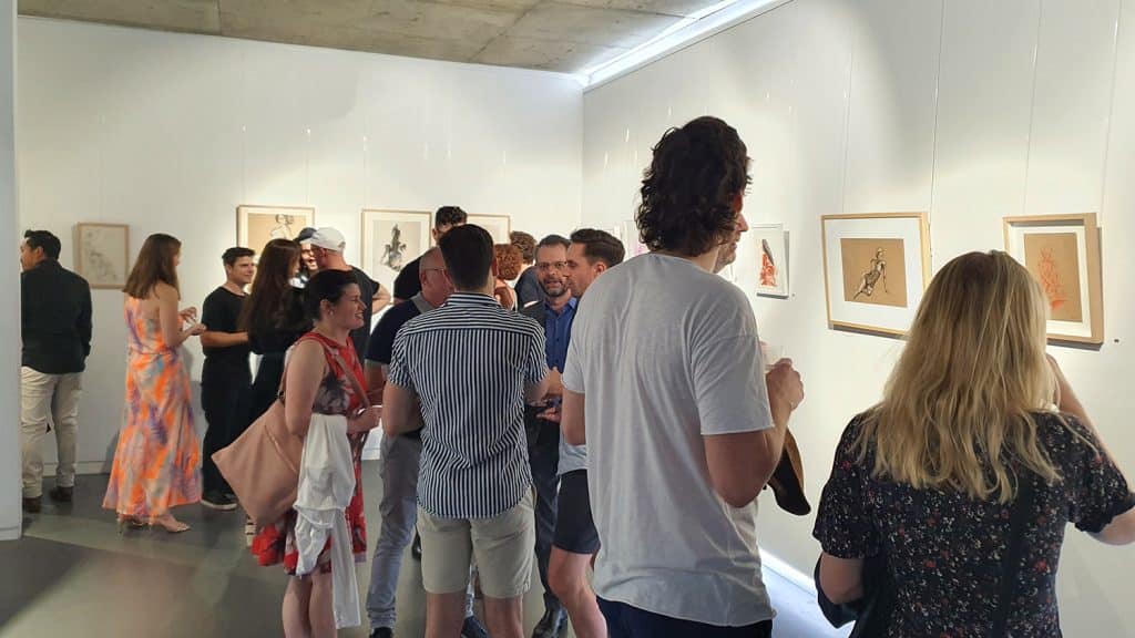 Peach Black Chippendale Gallery Life Drawing Club Exhibition November 2020 Sydney Art Out Live (9)